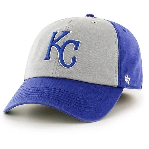 47 Accessories - Kansas City Royals Franchise Two Tone Gray 47 Brand Adjustable Hat